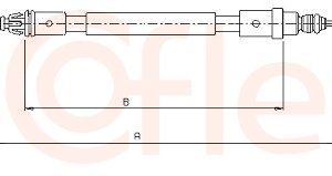 Cablu frana de parcare COFLE 10.6221 – PEOUGET | AutoRival