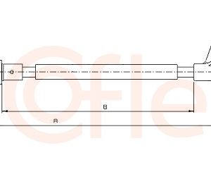 Cablu frana de parcare COFLE 10.6223 – PEOUGET | AutoRival