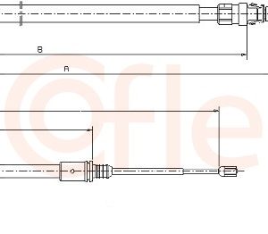 Cablu frana de parcare COFLE 10.6224 – PEOUGET | AutoRival