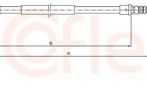 Cablu frana de parcare COFLE 10.6231 – PEOUGET | AutoRival