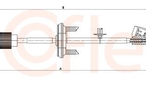 Cablu frana de parcare COFLE 10.6239 – PEOUGET | AutoRival