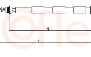 Cablu frana de parcare COFLE 10.645 – PEOUGET | AutoRival