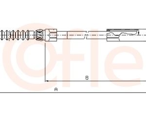 Cablu frana de parcare COFLE 10.9455 – PEOUGET | AutoRival