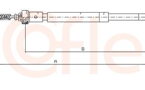 Cablu frana de parcare COFLE 11.6597 – PEOUGET | AutoRival