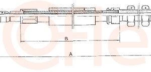 Cablu frana de parcare COFLE 1171.2 – PEOUGET | AutoRival