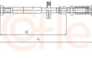 Cablu frana de parcare COFLE 1171.7 – PEOUGET | AutoRival
