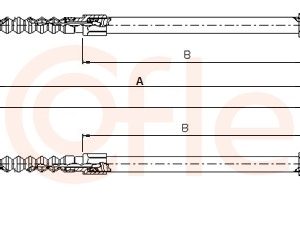 Cablu frana de parcare COFLE 1171.8 – PEOUGET | AutoRival
