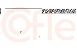 Cablu frana de parcare COFLE 12.0744 – PEOUGET | AutoRival