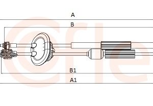 Cablu transmisie manuala COFLE 2CB.PE005 – PEOUGET | AutoRival