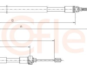 Cablu frana de parcare COFLE 92.10.6033 – PEOUGET | AutoRival