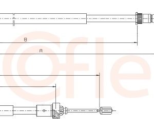 Cablu frana de parcare COFLE 92.10.6034 – PEOUGET | AutoRival