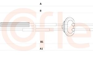 Cablu transmisie manuala COFLE 92.2CB.PE008 – PEOUGET | AutoRival