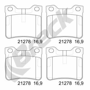 Set placute frana BRECK 21278 10 701 00 – PEOUGET | AutoRival