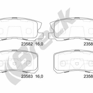 Set placute frana BRECK 23582 00 702 00 – PEOUGET | AutoRival