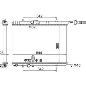 Radiator racire motor E-KRAFT 1924001909 – PEOUGET | AutoRival