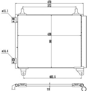 Condensator climatizare MTR 13054713
