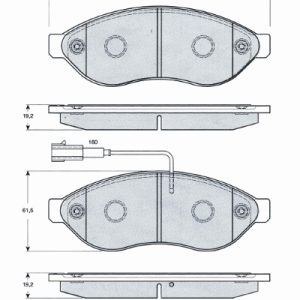 Set placute frana MTR MT599 – PEOUGET | AutoRival