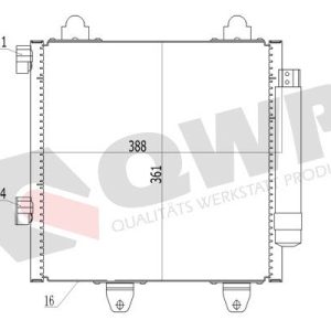 Condensator climatizare QWP WAC256 – PEOUGET | AutoRival