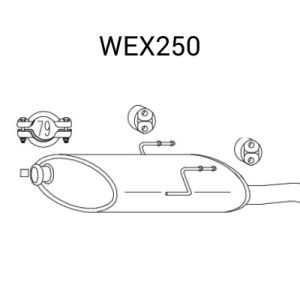 Toba esapament finala QWP WEX250 – PEOUGET | AutoRival