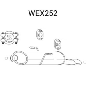 Toba esapament finala QWP WEX252 – PEOUGET | AutoRival