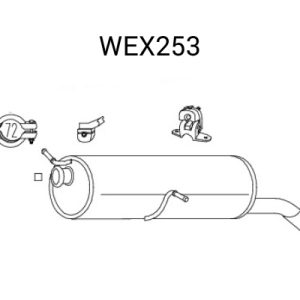 Toba esapament finala QWP WEX253 – PEOUGET | AutoRival