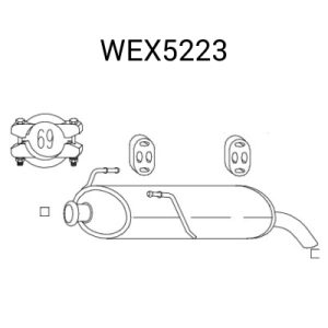 Toba esapament finala QWP WEX5223 – PEOUGET | AutoRival
