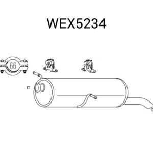 Toba esapament finala QWP WEX5234 – PEOUGET | AutoRival