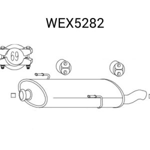 Toba esapament finala QWP WEX5282 – PEOUGET | AutoRival