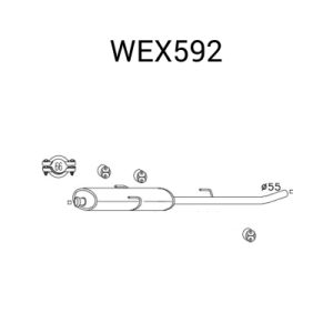 Toba esapamet intermediara QWP WEX592 – PEOUGET | AutoRival