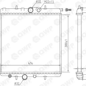 Radiator racire motor QWP WRA127 – PEOUGET | AutoRival