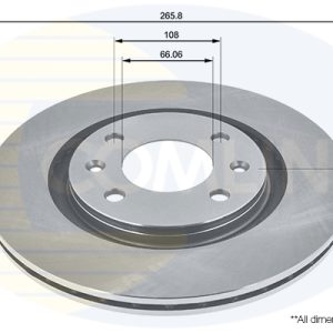 Disc frana COMLINE ADC1504V – PEOUGET | AutoRival