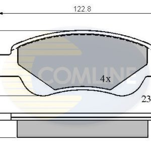 Set placute frana COMLINE CBP01552 – PEOUGET | AutoRival