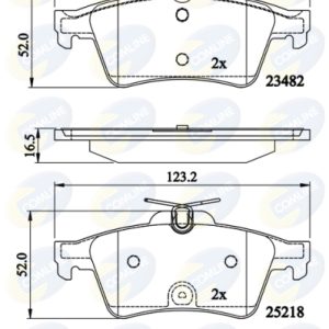 Set placute frana COMLINE CBP02198 – PEOUGET | AutoRival