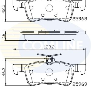 Set placute frana COMLINE CBP02233 – PEOUGET | AutoRival