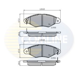 Set placute frana COMLINE CBP0485 – PEOUGET | AutoRival