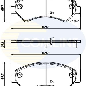 Set placute frana COMLINE CBP12247 – PEOUGET | AutoRival