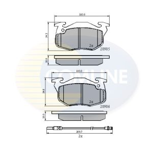 Set placute frana COMLINE CBP2258 – PEOUGET | AutoRival