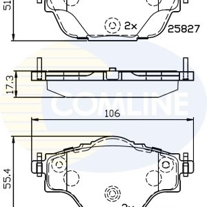 Set placute frana COMLINE CBP32235 – PEOUGET | AutoRival