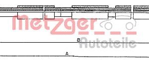 Cablu frana de parcare METZGER 10.6021