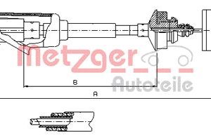 Cablu ambreiaj METZGER 11.2254