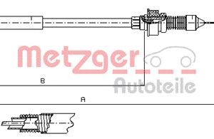 Cablu acceleratie METZGER 1173.7