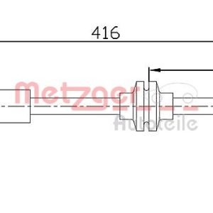 Furtun frana METZGER 4110475