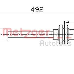 Furtun frana METZGER 4110476