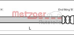 Furtun frana METZGER 4113258