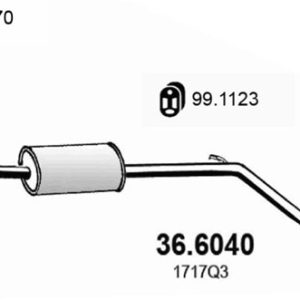 Toba esapamet intermediara ASSO 36.6040 – PEOUGET | AutoRival