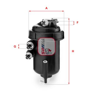 Filtru combustibil SOFIMA S 5127 GC – PEOUGET | AutoRival