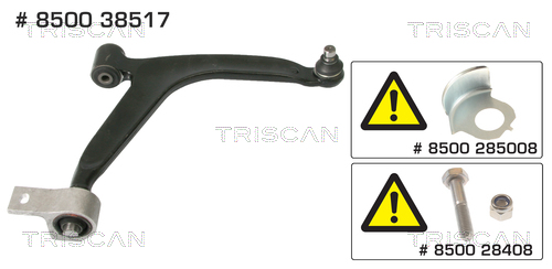 Brat suspensie roata TRISCAN 8500 38517 – PEOUGET | AutoRival