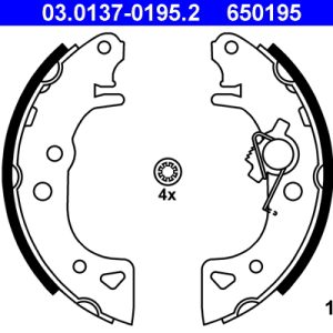 Set saboti frana ATE 03.0137-0195.2 – PEOUGET | AutoRival
