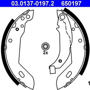 Set saboti frana ATE 03.0137-0197.2 – PEOUGET | AutoRival