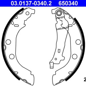 Set saboti frana ATE 03.0137-0340.2 – PEOUGET | AutoRival